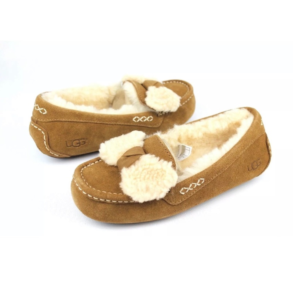 Ugg Slipper size 7 Ansley fur bow sold out!